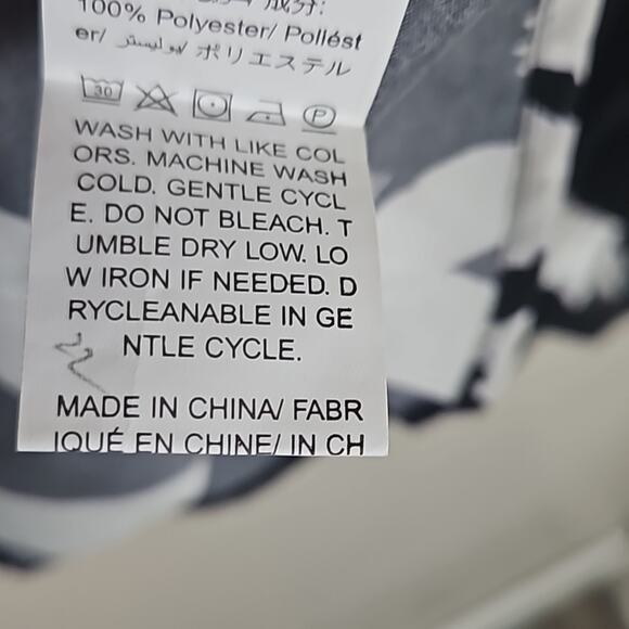 Flounce Sleeve V Neck Peplum Top Sz Large - Picture 6 of 9